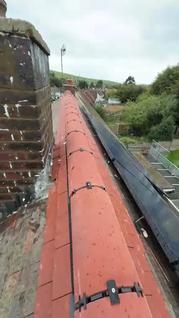 New red ridge with a dry ridge system, FR Roofing Solutions