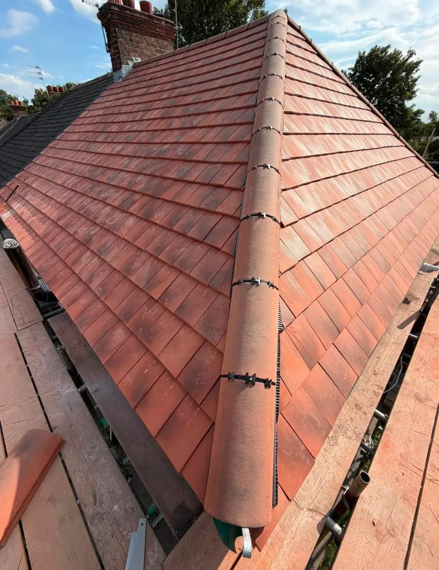 Hip end finished on the East Grinstead new roof, FR Roofing Solutions