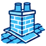 Chimney repairs and leadwork icon
